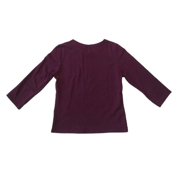 Divided H&M Burgundy Red Babe Squad Graphic 3/4 Sleeve Cropped Tee Women's Small - Picture 2 of 11